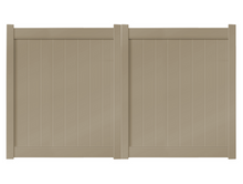 6' Tall x 8' Wide Double Drive Swing Vinyl Gate For Vinyl Fences (AFC-013)