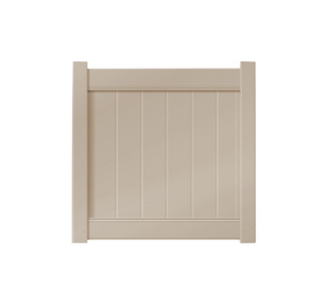 4’ x 4’ Sandstone Single Swing Vinyl Gate