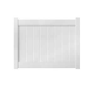 5' X 4' White Single Swing Vinyl Gate