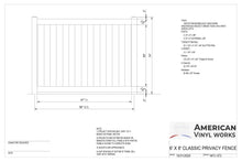 [100 Feet of Fence] 6' Tall Privacy AFC-373 Vinyl Complete Fence Package