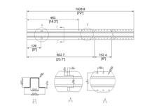 8' 11-gauge AFS Forever Galvanized Steel Post STD for Wood Fences