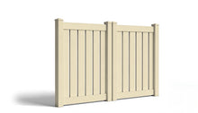 5' Tall x 8' Wide Double Drive Swing Vinyl Gate For Vinyl Fences (AFC-006)
