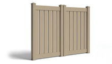 6' Tall x 8' Wide Double Drive Swing Vinyl Gate For Vinyl Fences (AFC-030)