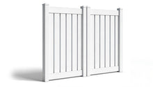 6' Tall x 8' Wide Double Drive Swing Vinyl Gate For Vinyl Fences (AFC-030)