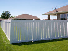 [200 Feet of Fence] 6' Tall Semi-Privacy AFC-030 Vinyl Complete Fence Package