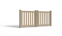 3' Tall x 8' Wide Double Drive Swing Vinyl Gate For Vinyl Fences (AFC-16)