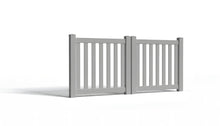3' Tall x 8' Wide Double Drive Swing Vinyl Gate For Vinyl Fences (AFC-16)