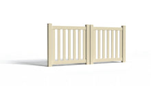 3' Tall x 8' Wide Double Drive Swing Vinyl Gate For Vinyl Fences (AFC-16)