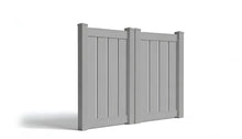 5' Tall x 6' Wide Double Drive Swing Vinyl Gate For Vinyl Fences (AFC-C32)