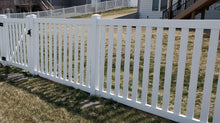 [100 Feet of Fence] 4' Tall Closed Picket AFC-17 Vinyl Complete Fence Package