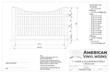 [300 Feet of Fence] 5' Tall Underscallop AFC-003 Vinyl Complete Fence Package