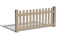 3' Tall x 6' Wide Straight Routed Picket Fence Panel w/ 3" Gap For Vinyl Fences (AFC-11)
