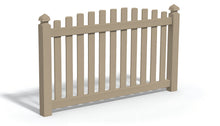 4' Tall x 6' Wide Overscallop Picket Fence Panel w/ 3" Gap For Vinyl Fences (AFC-016)