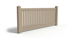 4' Tall x 6' Wide Closed Picket Fence Panel w/ 3" Gap For Vinyl Fences (AFC-17)