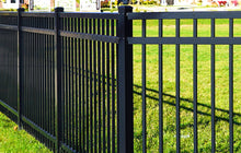 [300 Feet Of Fence] 6' Tall Black Ornamental Aluminum Flat Top Complete Fence Package