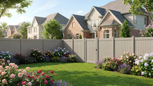 [350 Feet of Fence] 6' Tall Privacy AFC-373 Vinyl Complete Fence Package