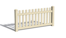 4' Tall x 6' Wide Picket Fence Panel w/ 3" Gap For Vinyl Fences (AFC-15)