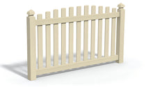 4' Tall x 6' Wide Overscallop Picket Fence Panel w/ 3" Gap For Vinyl Fences (AFC-016)