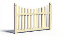 [300 Feet of Fence] 4' Tall Underscallop AFC-97 Vinyl Complete Fence Package