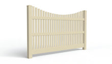 5' Tall x 8' Wide Underscallop Picket Fence Panel w/ 1" Gap For Vinyl Fences (AFC-003)