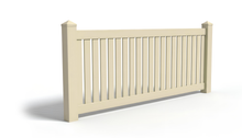 3' Tall x 6' Wide Closed Picket Fence Panel w/ 3" Gap For Vinyl Fences (AFC-16)