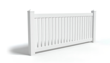 4' Tall x 6' Wide Closed Picket Fence Panel w/ 3" Gap For Vinyl Fences (AFC-17)