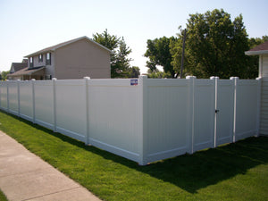 [150 Feet Of Fence] 6' Tall Privacy K-373 Vinyl Complete Fence Package