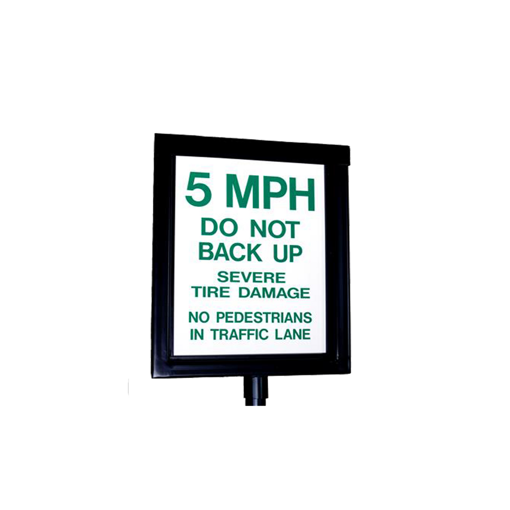 Man Spike Warning Sign - Reflective – America's Fence Store - Lincoln