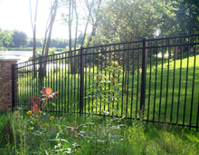 Aluminum Ornamental Flat Top Series A 3-Rail - Standard Picket