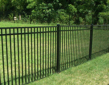 Aluminum Ornamental Flat Top Series A 3-Rail - Standard Picket