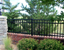 Aluminum Ornamental Flat Top Series A 3-Rail - Standard Picket