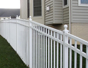 Aluminum Ornamental Flat Top Series A 3-Rail - Standard Picket