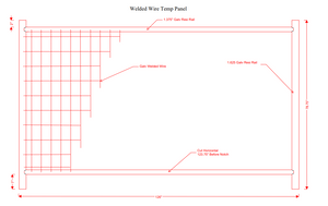 Anti-Climb Temporary Fence Panel- 6'6" Tall x 11'-5" Wide: 100' Package