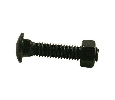 3/8" x 2-1/2" Black Carriage Bolts