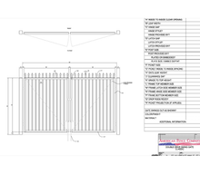 96" x 48" Spear Top Double Drive Gate