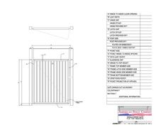 36" x 72" Flat Top Single Swing Gate